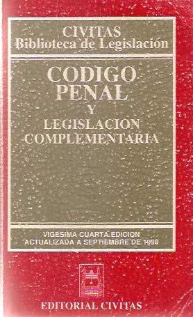 Imagen de archivo de Codigo Penal y Legislacion Complementaria a la venta por Hamelyn