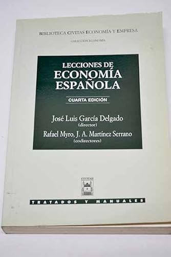 9788447013074: Lecciones de economa espaola (Biblioteca civitas economa y empresa)