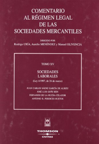 Stock image for TOMO XV SOCIEDADES LABORALES (LEY 4/1997 DE 24 DE MARZO) for sale by Iridium_Books