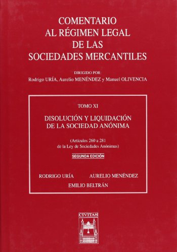 Imagen de archivo de Disolucion Liquidacion Sociedad Anonima Tomo Xi a la venta por RecicLibros