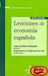 9788447020508: Lecciones de economia espaola (6 ed.)