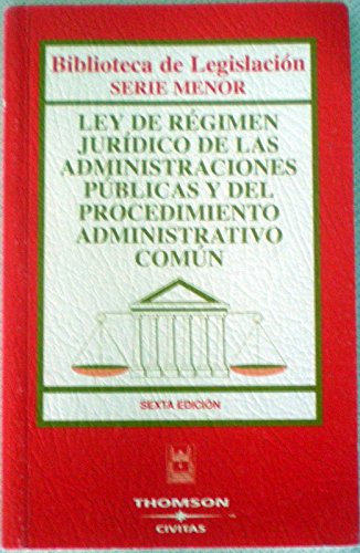 Imagen de archivo de Ley de Rgimen Jurdico de lLas Administraciones Pblicas y del Procedimiento Administrativo Comn (Biblioteca de Legislacin. Serie Menor) a la venta por Libros Ramban