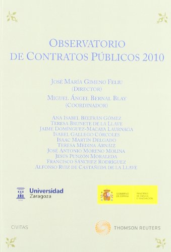9788447037957: Observatorio de contratos pblicos 2010
