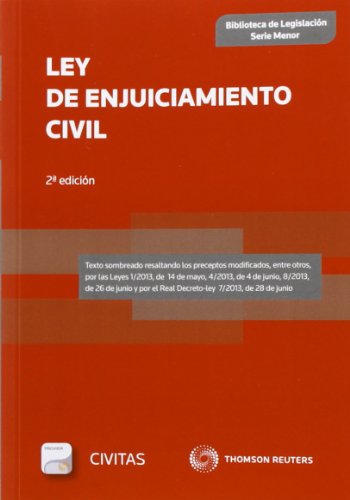 Beispielbild fr Ley de Enjuiciamiento Civil - 2 Edicin (Biblioteca de Legislacin - Serie Menor) zum Verkauf von Librera Dilogo