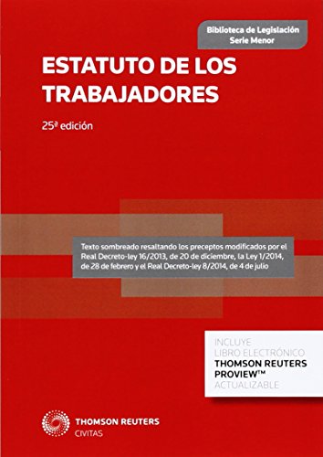 9788447047178: Estatuto de los trabajadores (25 ed.) (Biblioteca de Legislacin - Serie Menor)