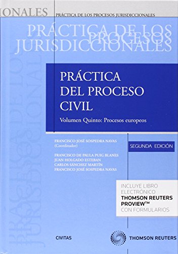 9788447050611: Prctica del Proceso Civil. Tomo I. Volumen 5. Procesos europeos (Papel + e-book): (ver en observaciones)