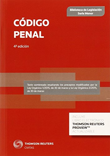 Stock image for Cdigo Penal (4 ed.) (Biblioteca de Legislacin - Serie Menor) for sale by medimops