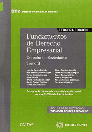 Imagen de archivo de Fundamentos de Derecho Empresarial (II) (Papel + e-book): Derecho de Sociedades a la venta por Ammareal