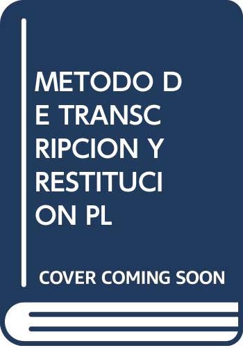 Imagen de archivo de METODO DE TRANSCRIPCION Y RESTITUCION PLANIMETRICA a la venta por Iridium_Books