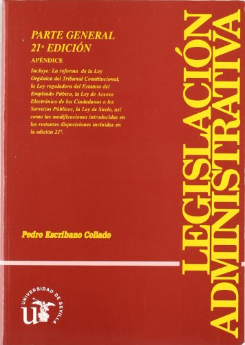 Imagen de archivo de LEGISLACION ADMINISTRATIVA: PARTE GENERAL (APENDICE) a la venta por KALAMO LIBROS, S.L.