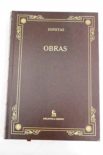 Imagen de archivo de OBRAS (SOFISTAS) a la venta por Domiduca Libreros