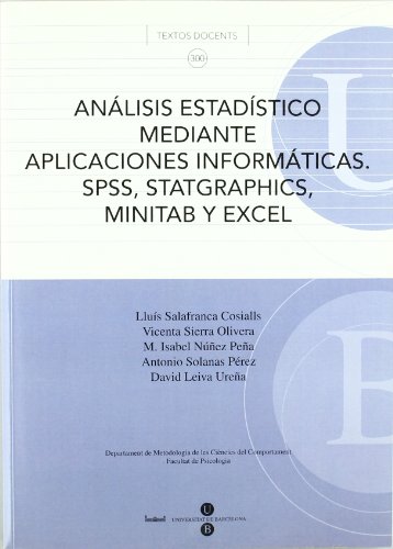 Stock image for ANALISIS ESTADISTICO MEDIANTE APLICACIONES INFORMAT. for sale by Hilando Libros
