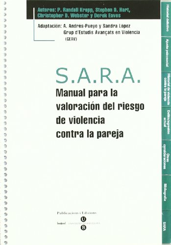 Imagen de archivo de S.A.R.A. MANUAL PARA LA VALORACIN DEL RIESGO DE VIOLENCIA CONTRA LA PAREJA + BLoc protocolos de 25 a la venta por Siglo Actual libros