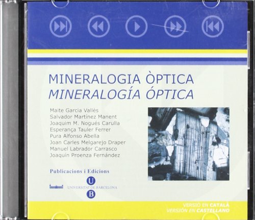 Imagen de archivo de Mineralogia ptica. Mineraloga ptica (CD-ROM) catal i castell a la venta por Zilis Select Books