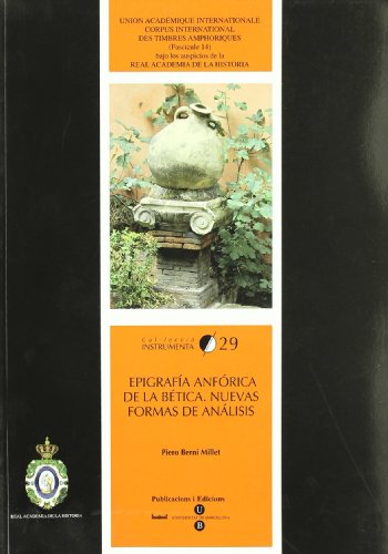 9788447533404: Epigrafa anfrica de la Btica. Nuevas formas de anlisis: 29 (INSTRUMENTA)