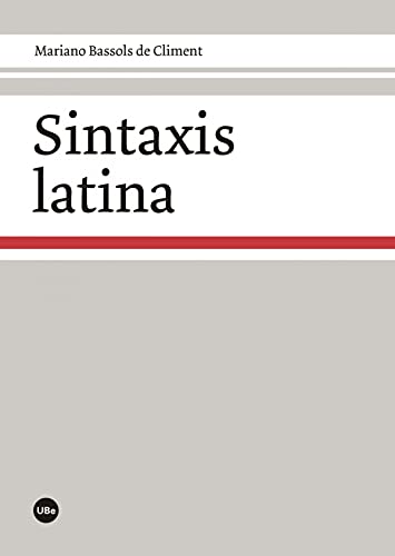 Imagen de archivo de SINTAXIS LATINA a la venta por KALAMO LIBROS, S.L.