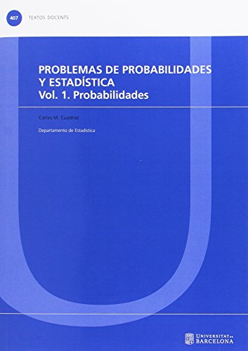 Imagen de archivo de Problemas De Probabilidades Y Estadstica Vol. 1 Probabilidades a la venta por Hilando Libros