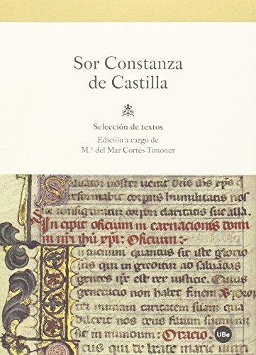 Stock image for SOR CONSTANZA DE CASTILLA for sale by KALAMO LIBROS, S.L.