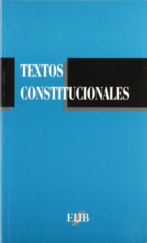 Beispielbild fr Textos Constitucionales 1995 zum Verkauf von Iridium_Books