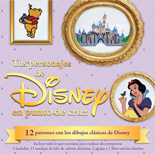 9788448019655: Kit Tus personajes de Disney en punto de cruz: 12 patrones con los dibujos clsicos de Disney (Kits Cpula)