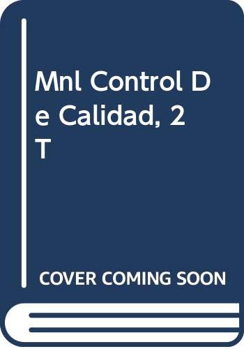 Beispielbild fr Manual Control de Calidad 2 Vols. zum Verkauf von Hamelyn
