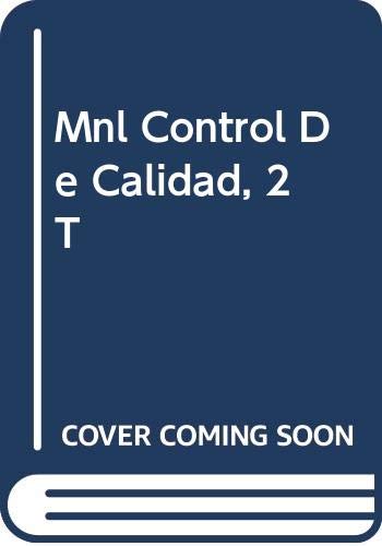 Imagen de archivo de Manual Control de Calidad 2 Vols. a la venta por Hamelyn