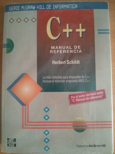 9788448103217: C ++ - Manual de Referencia