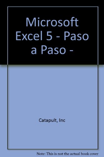 Imagen de archivo de Microsoft Excel 5 para Windows paso a paso a la venta por Librera Prez Galds