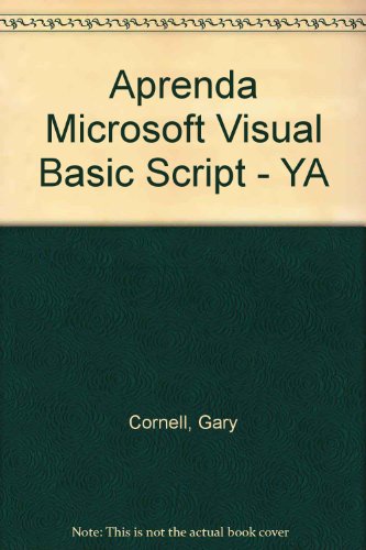 Stock image for Aprenda Microsoft Visual Basic Script - YA (Spanish Edition) for sale by Iridium_Books