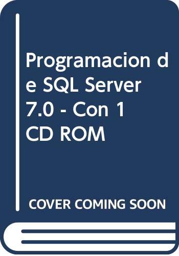 9788448123420: Programacion de SQL Server 7.0 - Con 1 CD ROM (Spanish Edition)