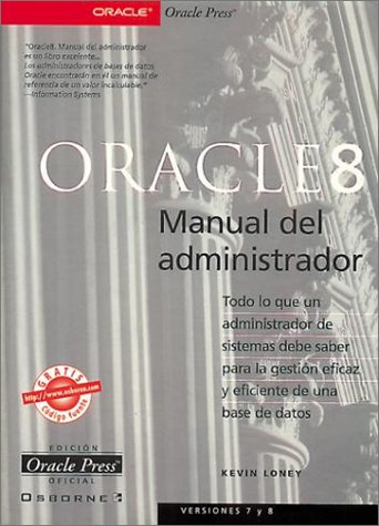 Imagen de archivo de Oracle 8, manual del administrador a la venta por Librera Prez Galds