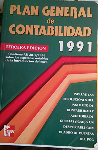 Beispielbild fr Plan General de Contabilidad 1991 zum Verkauf von Hamelyn