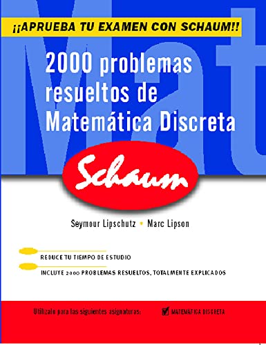 9788448142780: 2000 Problemas resueltos de matematica discreta