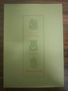 9788448205577: LAS CORTES FORALES VALENCIANAS - PODER Y REPRESENTACION