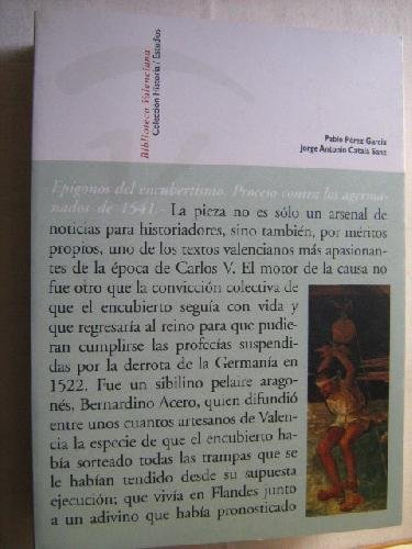 Beispielbild fr EPIGONOS DEL ENCUBERTISMO. PROCESO CONTRA LOS AGERMANADOS DE 1541 zum Verkauf von Librera Gonzalez Sabio