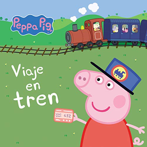 Beispielbild fr Peppa Pig. Libro de cartn - Viaje en tren zum Verkauf von Ammareal