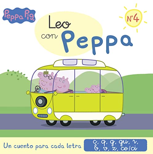 9788448852030: Peppa Pig. Lectoescritura - Leo con Peppa. Un cuento para cada letra: c, q, g, gu, r (sonido suave), b, v, z, ce-ci