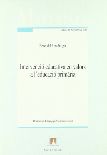 Imagen de archivo de Intervenci educativa en valors a l'Educaci Primria a la venta por Iridium_Books