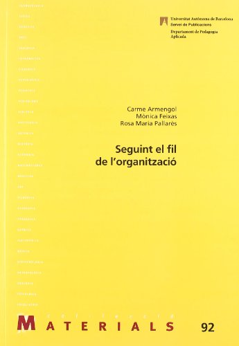 Imagen de archivo de Seguint el fil de l'organitzaci a la venta por medimops