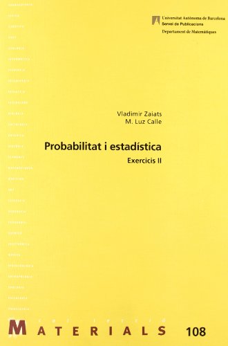 Imagen de archivo de Probabilitat i estadistica II a la venta por Hilando Libros