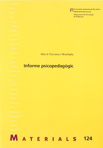 Imagen de archivo de Informe psicopedaggic a la venta por Hilando Libros
