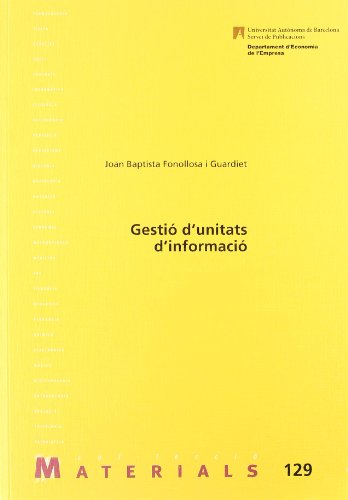 Stock image for Gesti d'unitats d'informaci for sale by AG Library