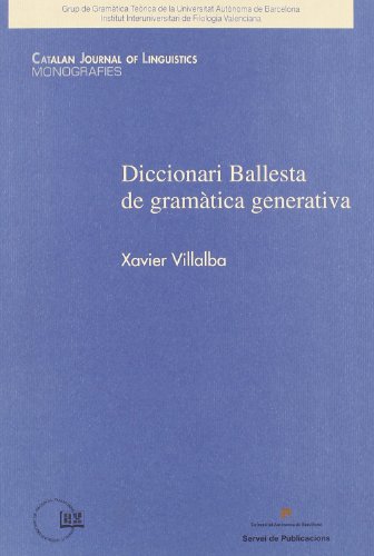 Stock image for DICCIONARI BALLESTA DE GRAMATICA GENERATIVA for sale by Prtico [Portico]