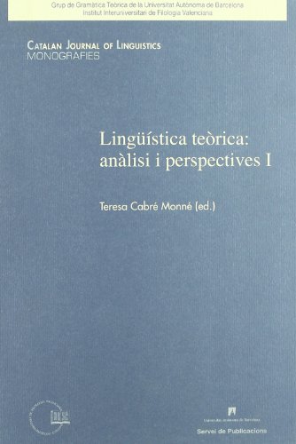 Stock image for LINGUISTICA TEORICA: ANALISI I PERSPECTIVES, 1 for sale by Prtico [Portico]