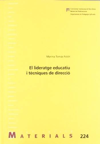 Imagen de archivo de El lideratge educatiu i t?cniques de direcci? a la venta por Hilando Libros