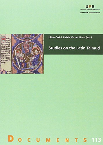 Imagen de archivo de STUDIES ON THE LATIN TALMUD a la venta por Antrtica