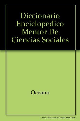 9788449411830: Diccionario Enciclopedico Mentor de Ciencias Sociales (Spanish Edition)