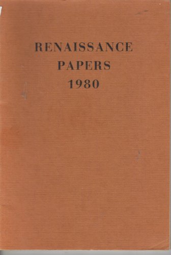 9788449944123: Renaissance Papers, 1982