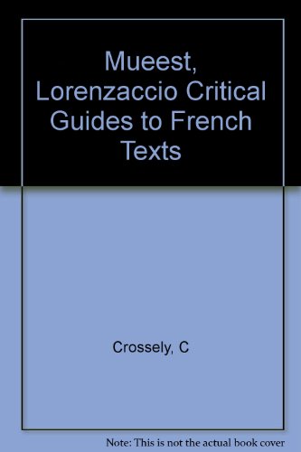 Stock image for Mueest, Lorenzaccio Critical Guides to French Texts for sale by Wonder Book