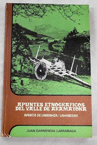 Stock image for Apuntes Etnograficos Del Valle De Aramayona for sale by Almacen de los Libros Olvidados